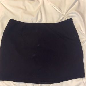 Simple black mini skirt
